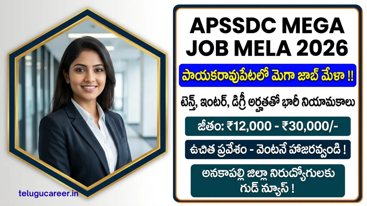 APSSDC Payakaraopeta Job Mela