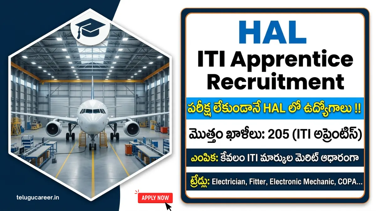 HAL ITI Apprentice Recruitment