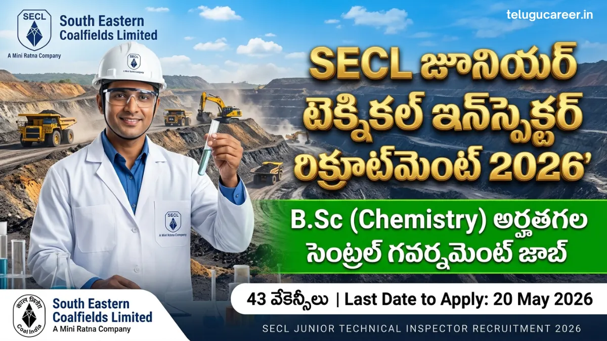 SECL Junior Technical Inspector Recruitment
