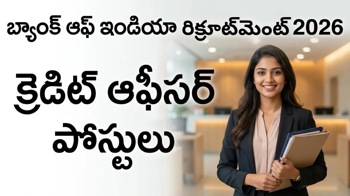 Bank of India Credit officer Recruitment