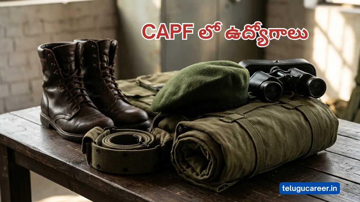 CAPF Recruitment 2026 telugu