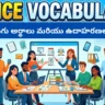 Office Vocabulary With Telugu Meaning